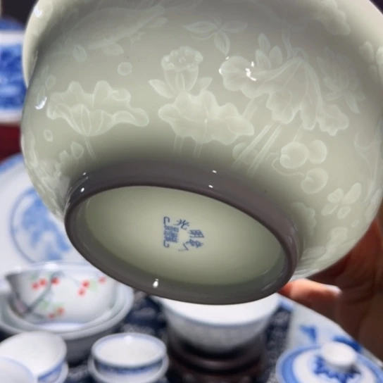 纯白7寸年年有鱼面碗