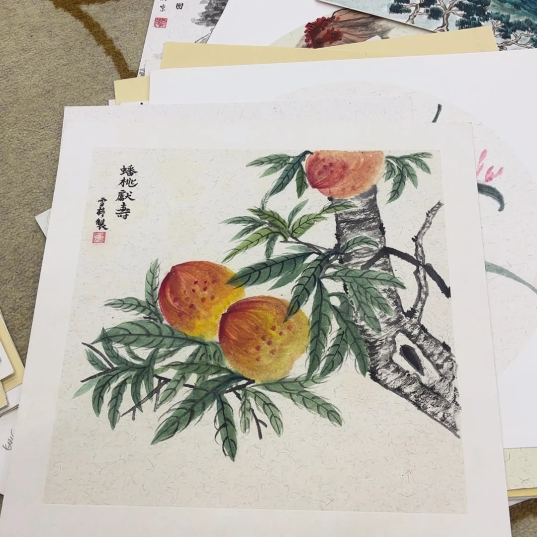 国画38-38卡纸作品童