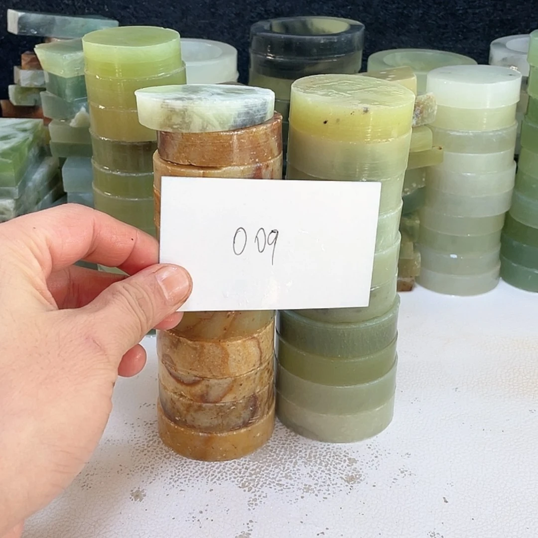 【闪购商品】未镶嵌蛇纹石玉珠宝半成品用****6