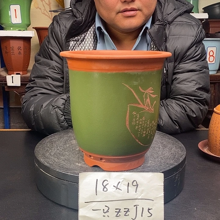 紫砂花盆ZZj15 货号一只