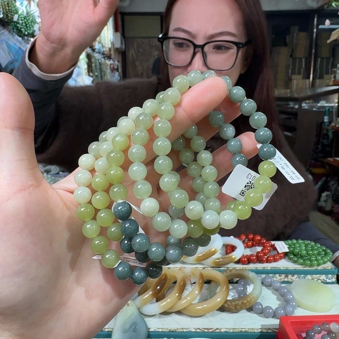 和田玉未镶嵌手链拍一发一多样性发货