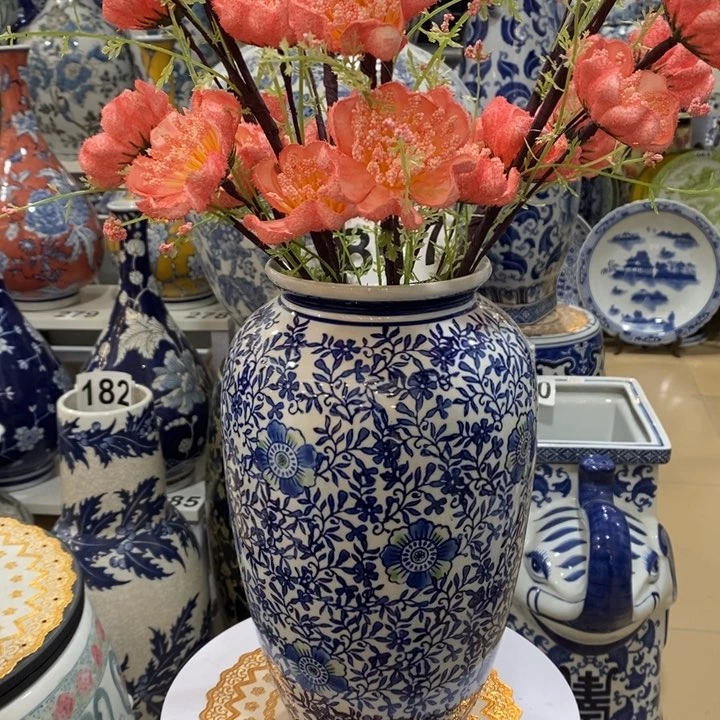 【闪购商品】摆件青花瓷手绘花瓶。。。。