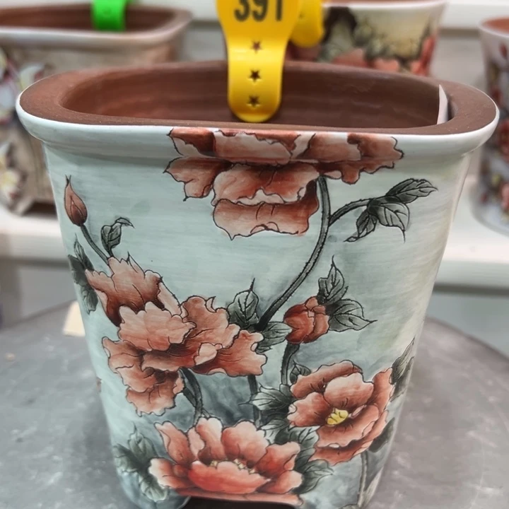 紫砂花盆水晶花盆391