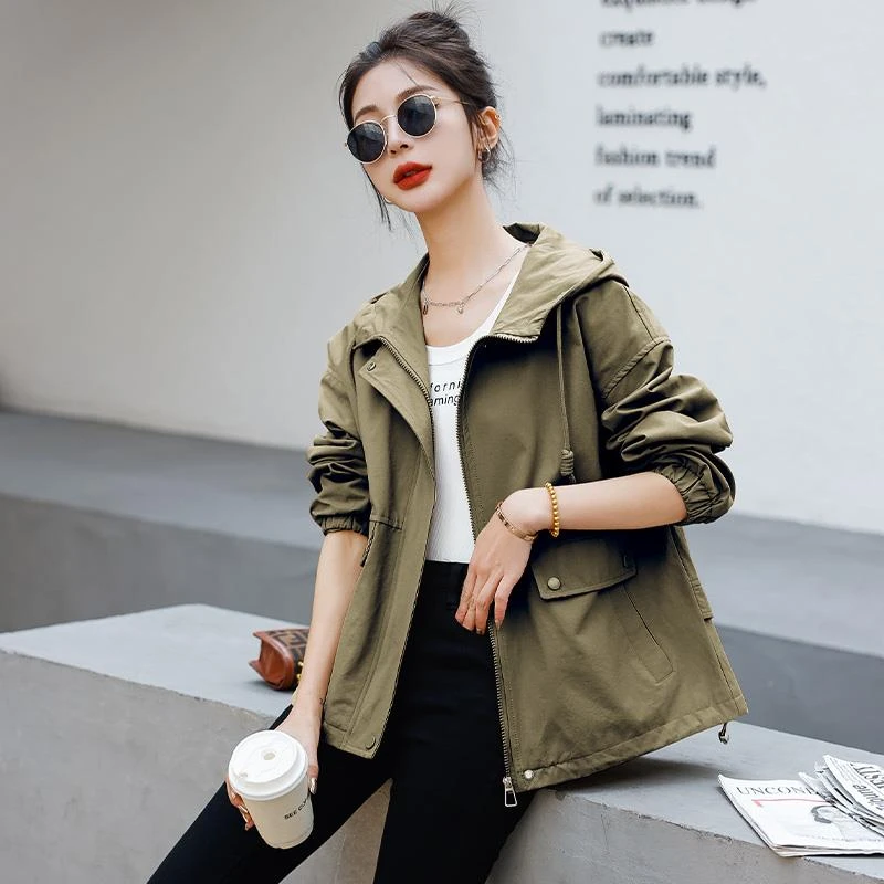 高级感女士短外套2025春秋季新款宽松显瘦今年流行小个子夹克风衣