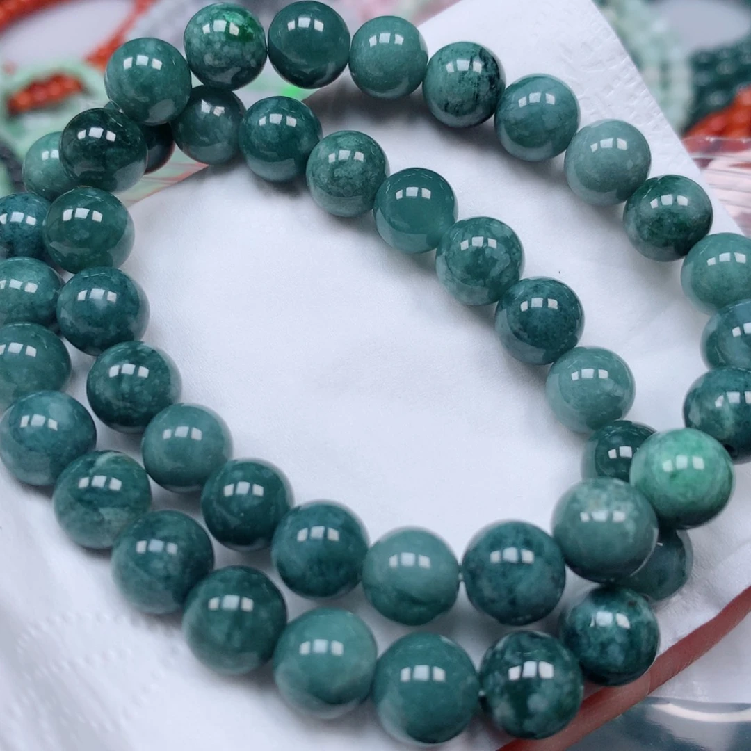 翡翠未镶嵌颈饰手串