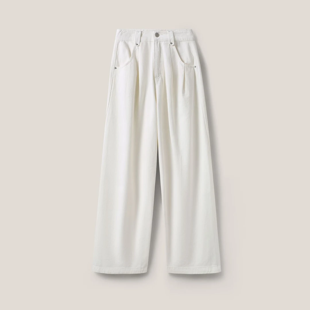 S 时尚百搭遮胯牛仔裤女宽松垂感显瘦GDNZ106