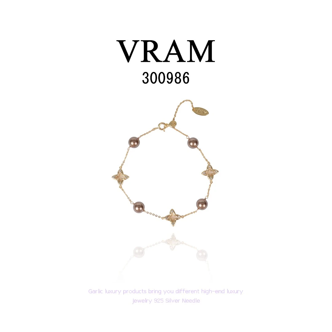 镀K金  VRAM手链~300986（18+4cm）