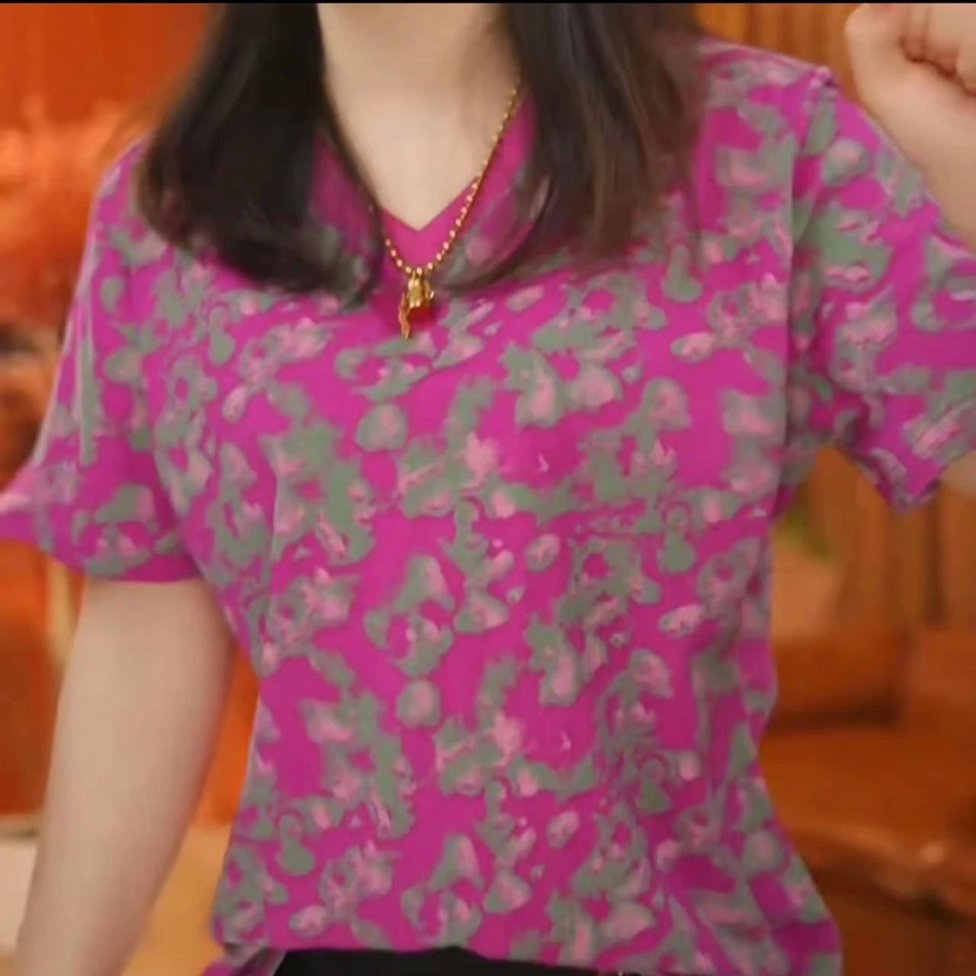 9006新款洋气百搭时尚短袖