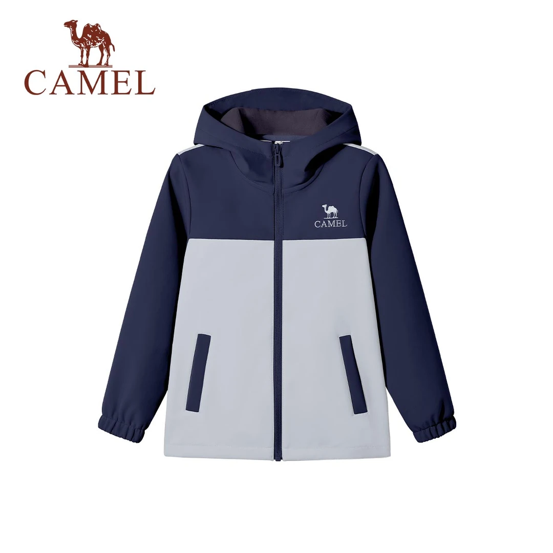 骆驼儿童外套25新款户外登山软壳衣学生中大童外套E008