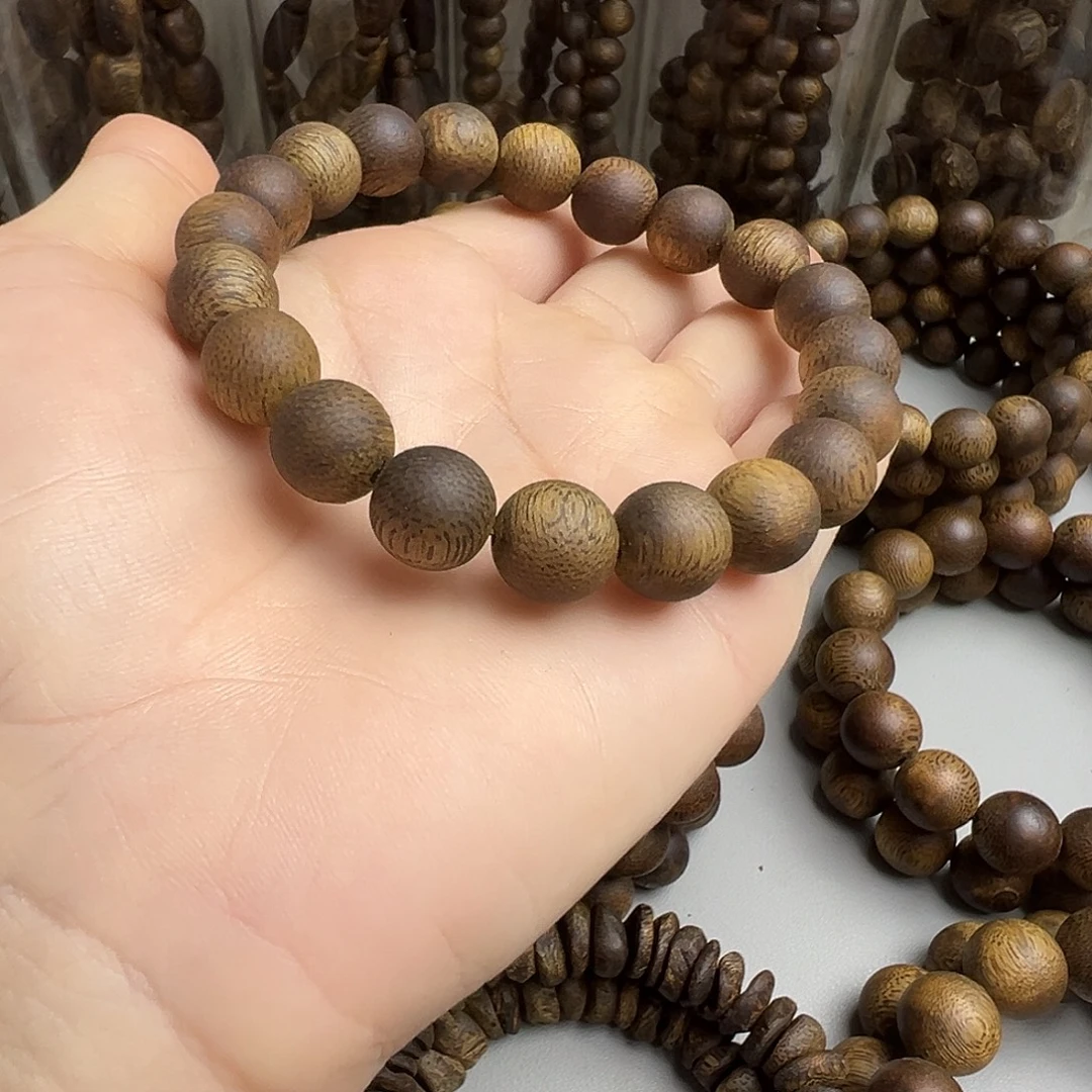 沉香沉香碎屑奇楠高油脂1.0圆珠单圈8.3克（福利款）