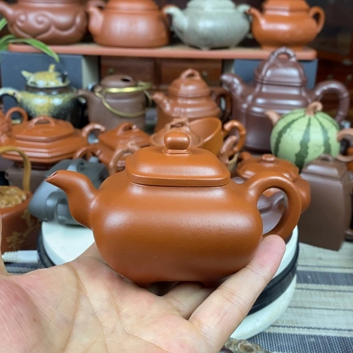 茶壶紫砂四方传炉160-220cc原矿赵庄朱泥双十一特价