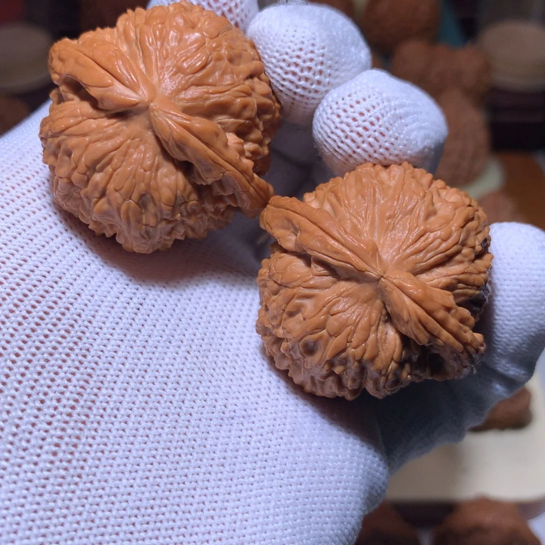 文玩核桃把件全品闷白