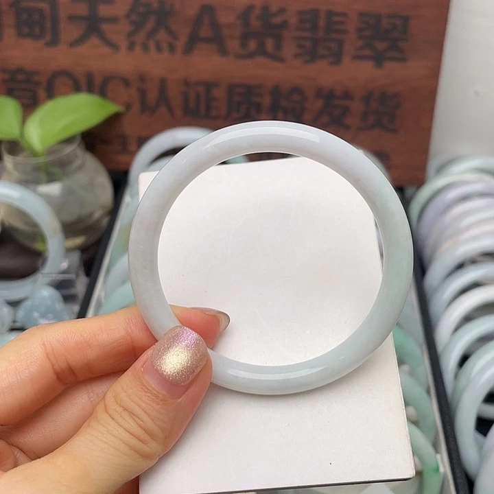 翡翠未镶嵌手镯53.5/7/7