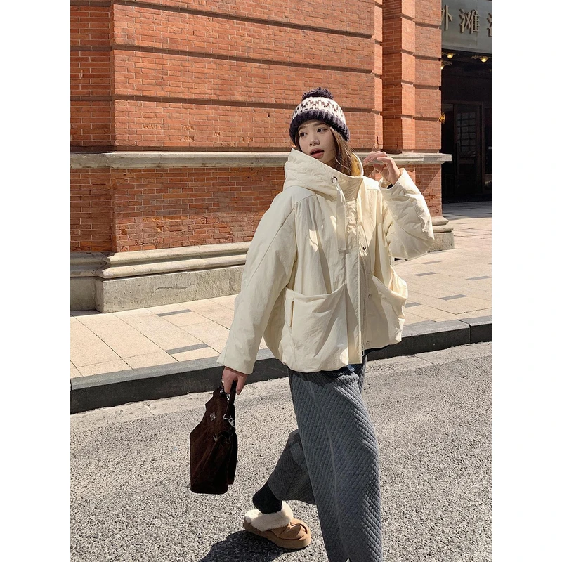 ALINDM【永夜星河】大码女装微胖mm外套冬季200斤宽松棉服AS25983