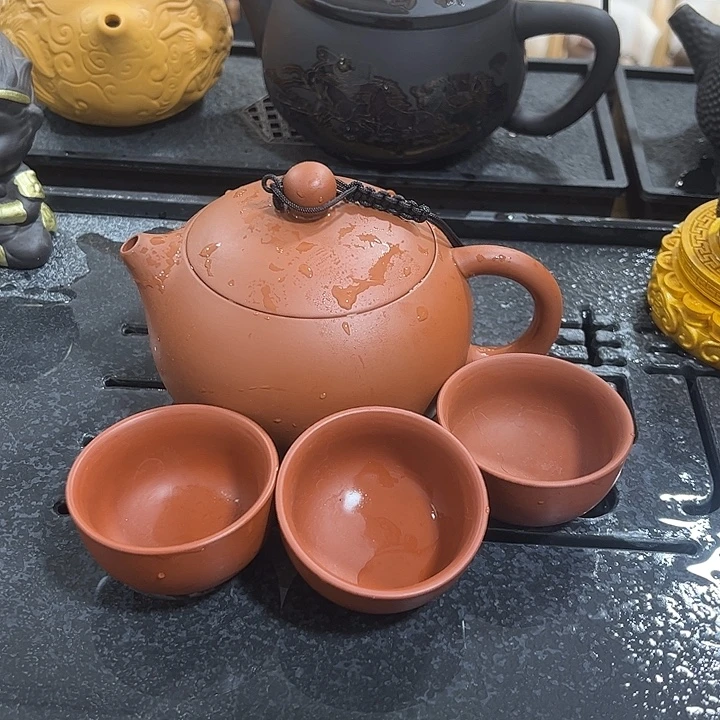 紫砂茶案紫砂壶一壶3杯