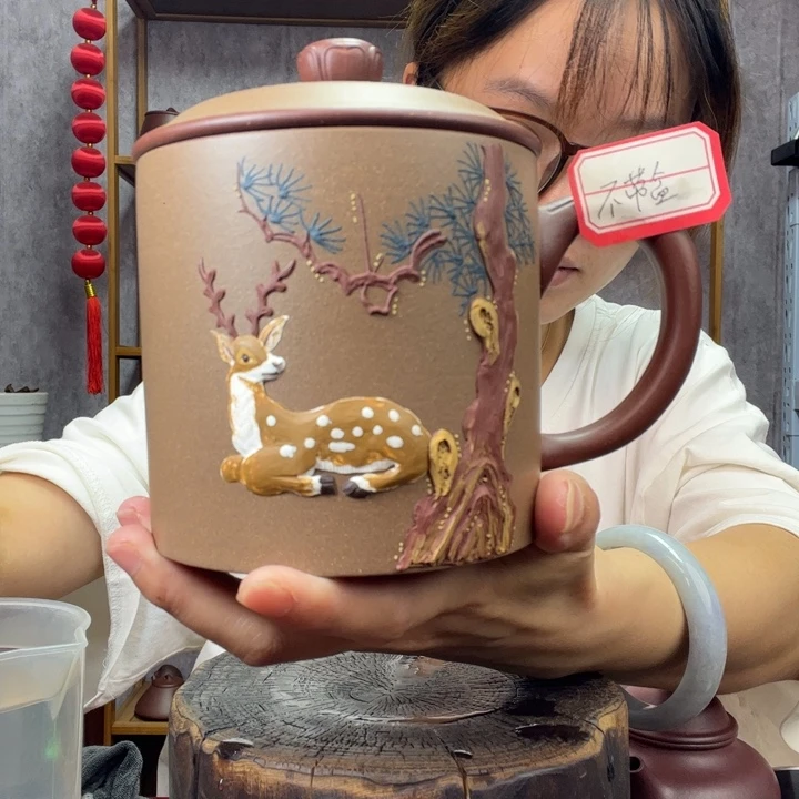 茶杯紫砂原矿紫砂杯