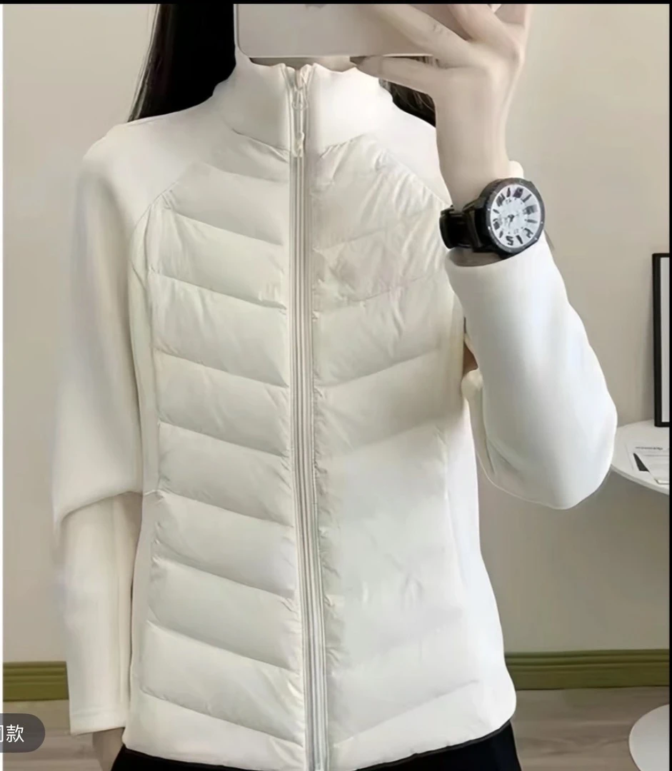 小蛮腰运动打底棉服立领轻薄内搭秋冬保暖外套内胆收腰显瘦