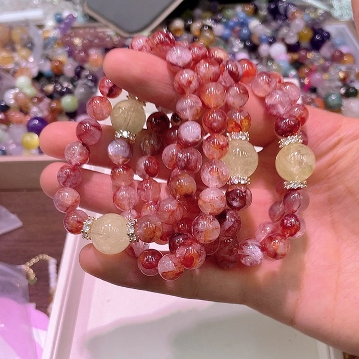 水晶手链未镶嵌019浇花