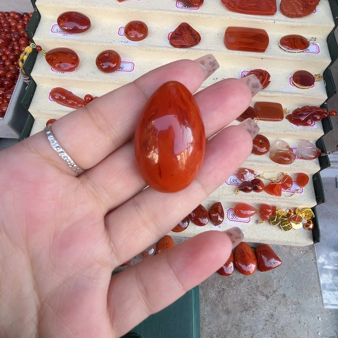 南红玛瑙未镶嵌吊坠原矿南红吊坠