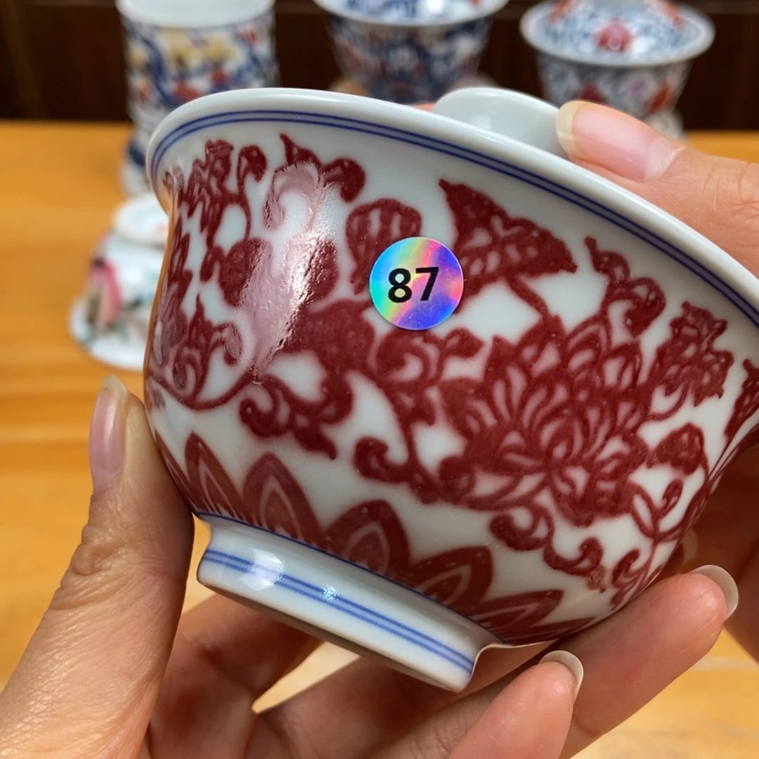 景德镇手绘现代茶具非古董