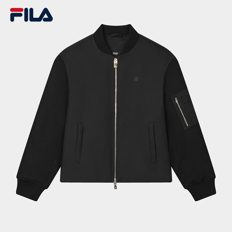 Fila/斐乐女春季新款【简约舒适高级】保暖棒球服棉服F11W515902F