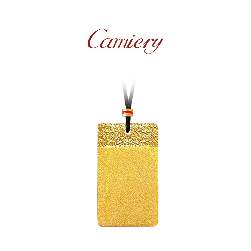 CAMIERY新中式轻奢古法平安无事牌项链经典百搭