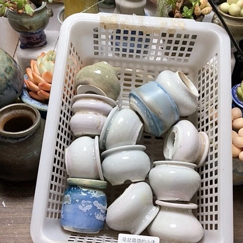 紫砂花盆775瑕疵品口径3到4左右