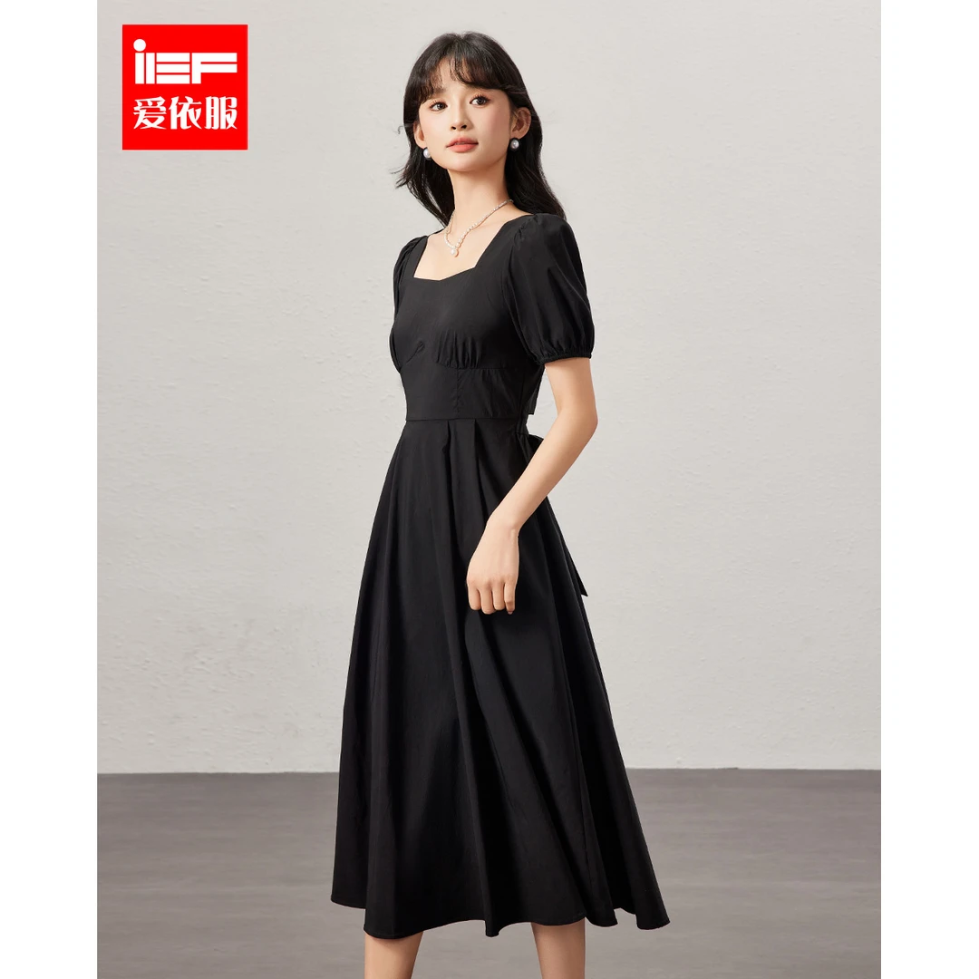 IEF/爱依服2025夏季新款法式浪漫气质温柔风小众设计时尚连衣长裙