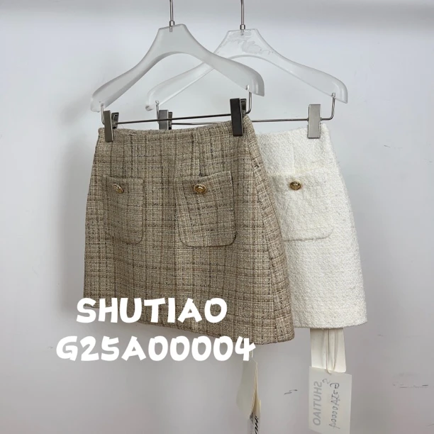 【SHUTIAO】2024秋冬：新款小众设计款短裙G25A00004