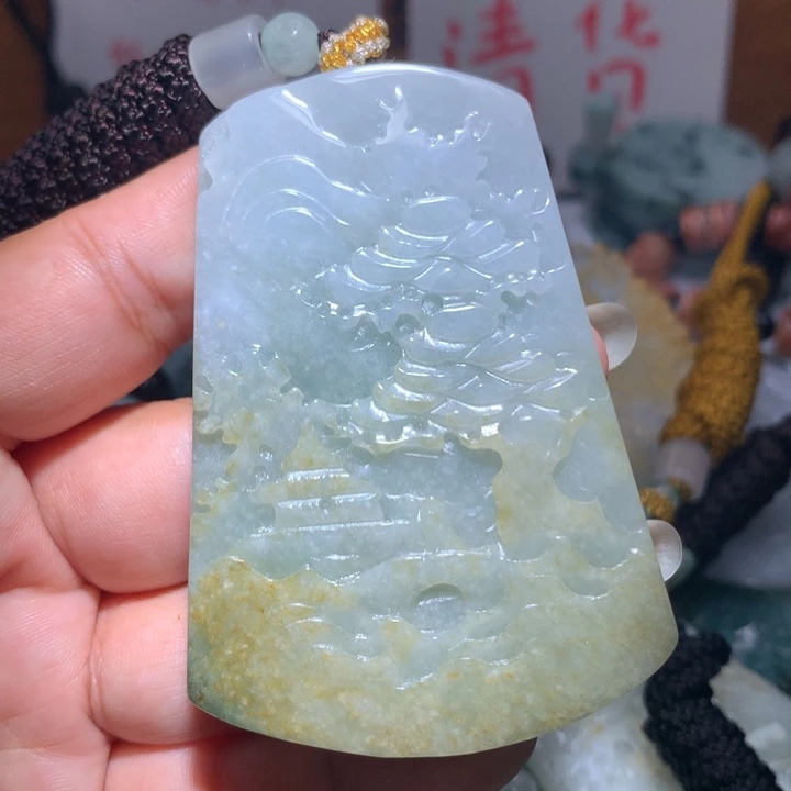颈饰未镶嵌翡翠保真天然A货翡翠