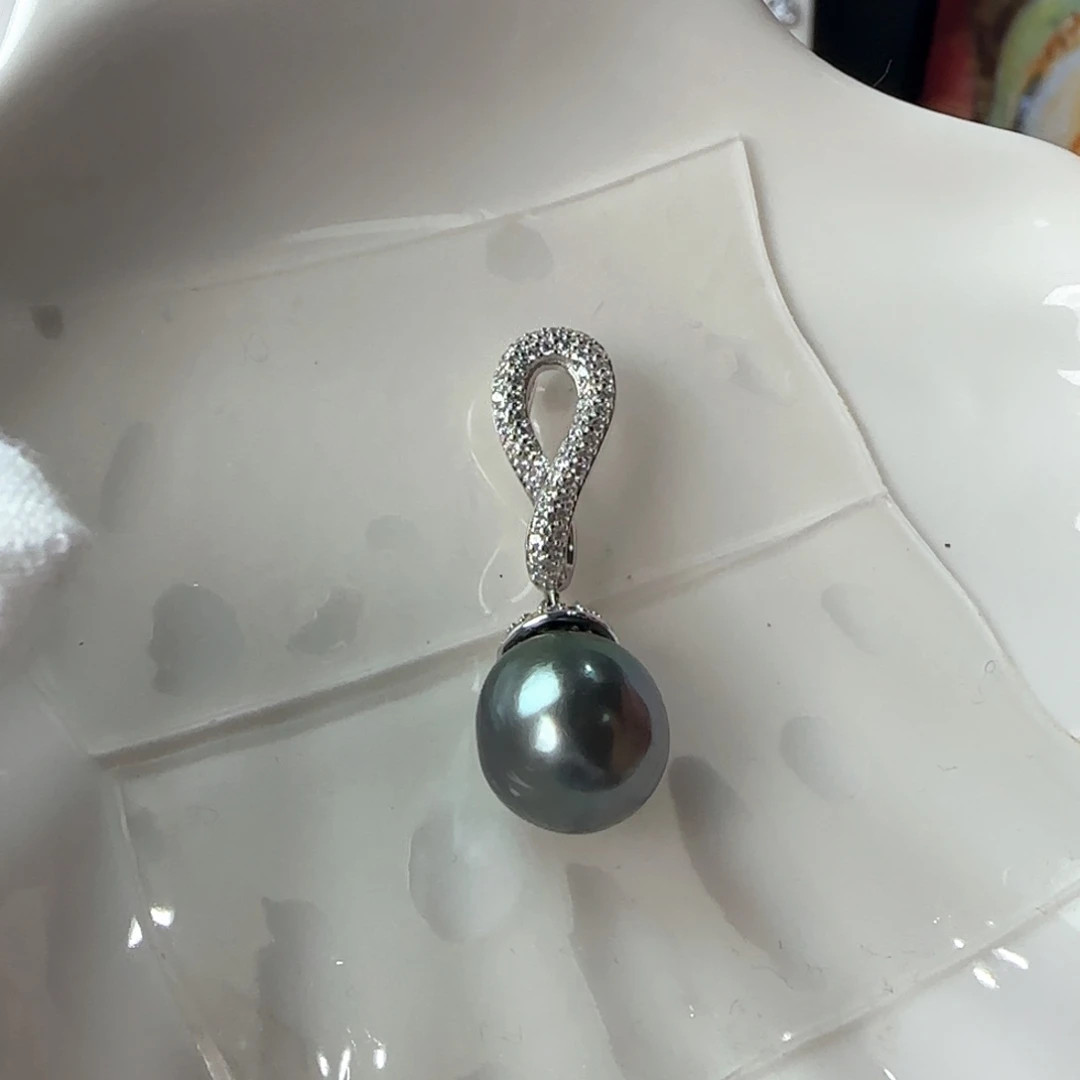 海水珍珠颈饰银S925镶嵌