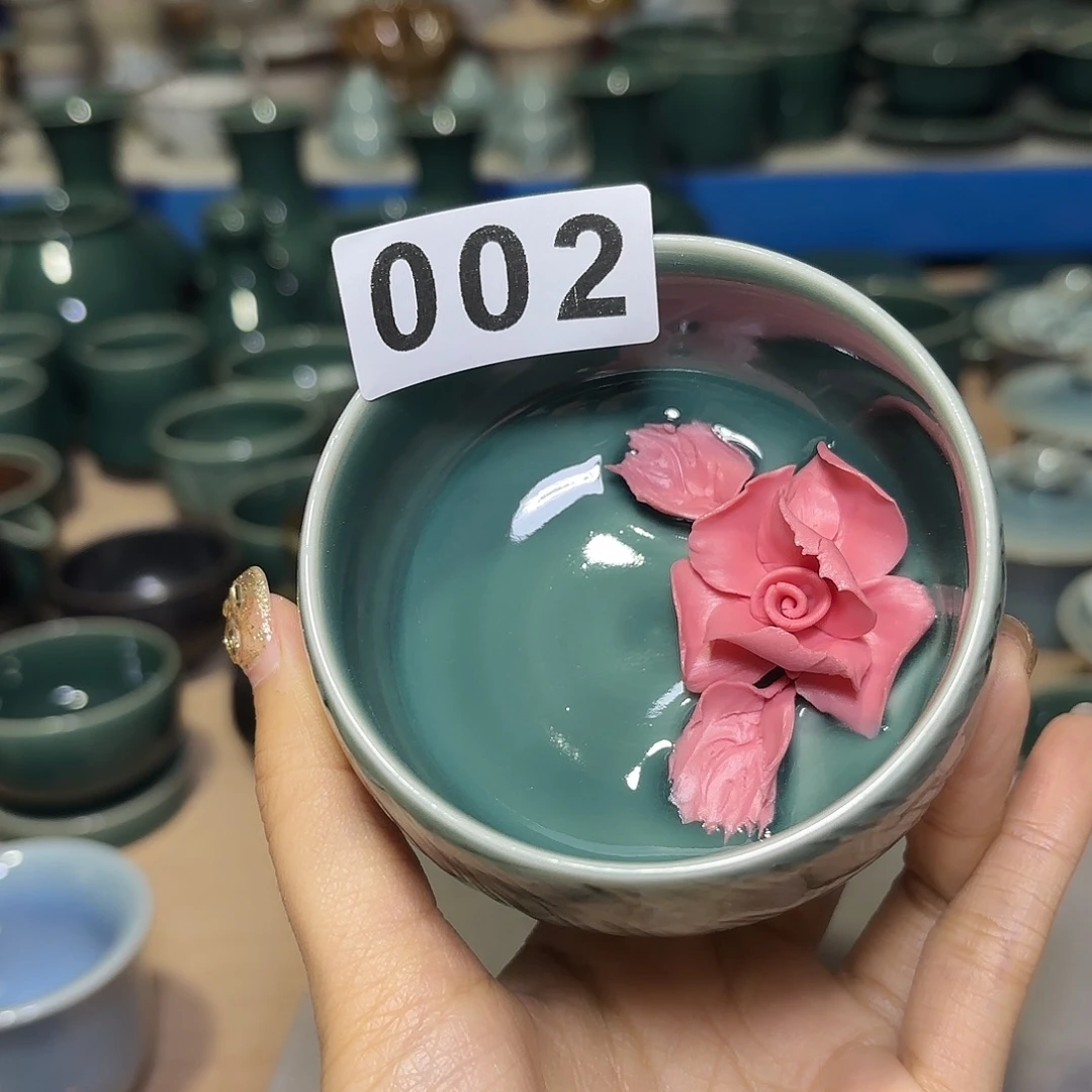 龙泉云间青瓷小米茶器