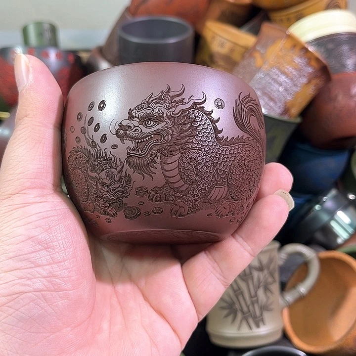 茶杯紫砂全手工紫砂主人杯