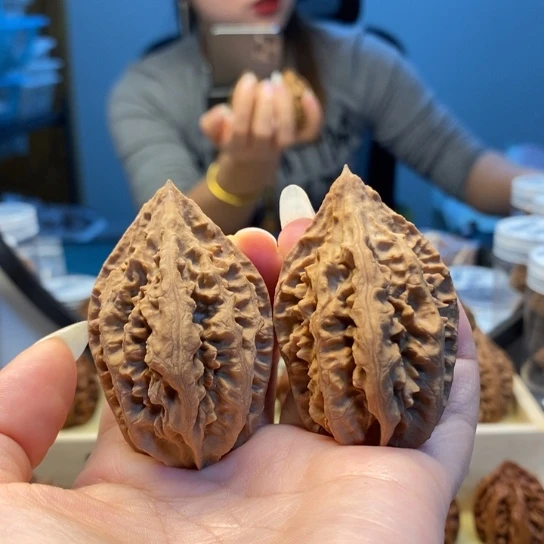 把件桃核蜥蜴百财