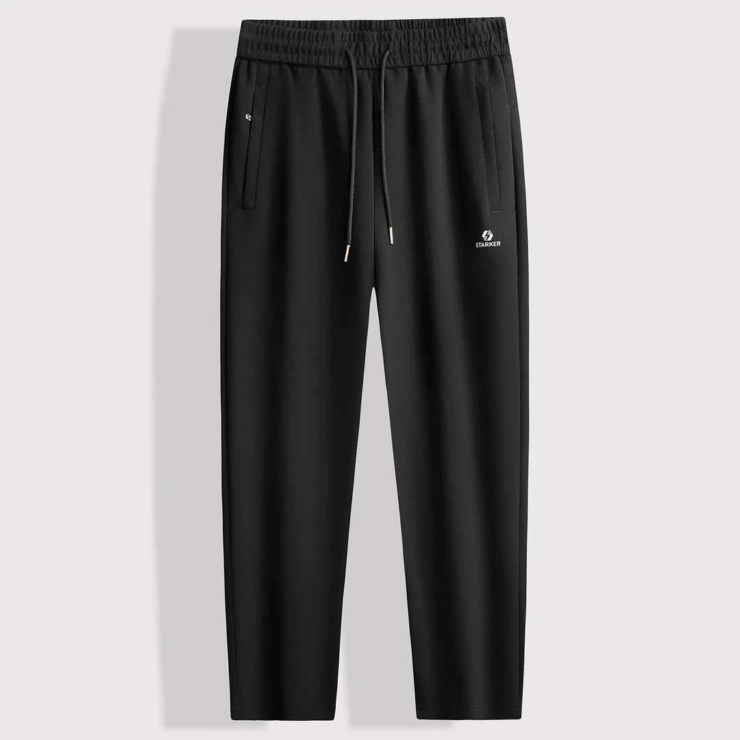 男士长裤加肥加大码秋季休闲直筒运动卫裤男胖子宽松弹力休闲裤子