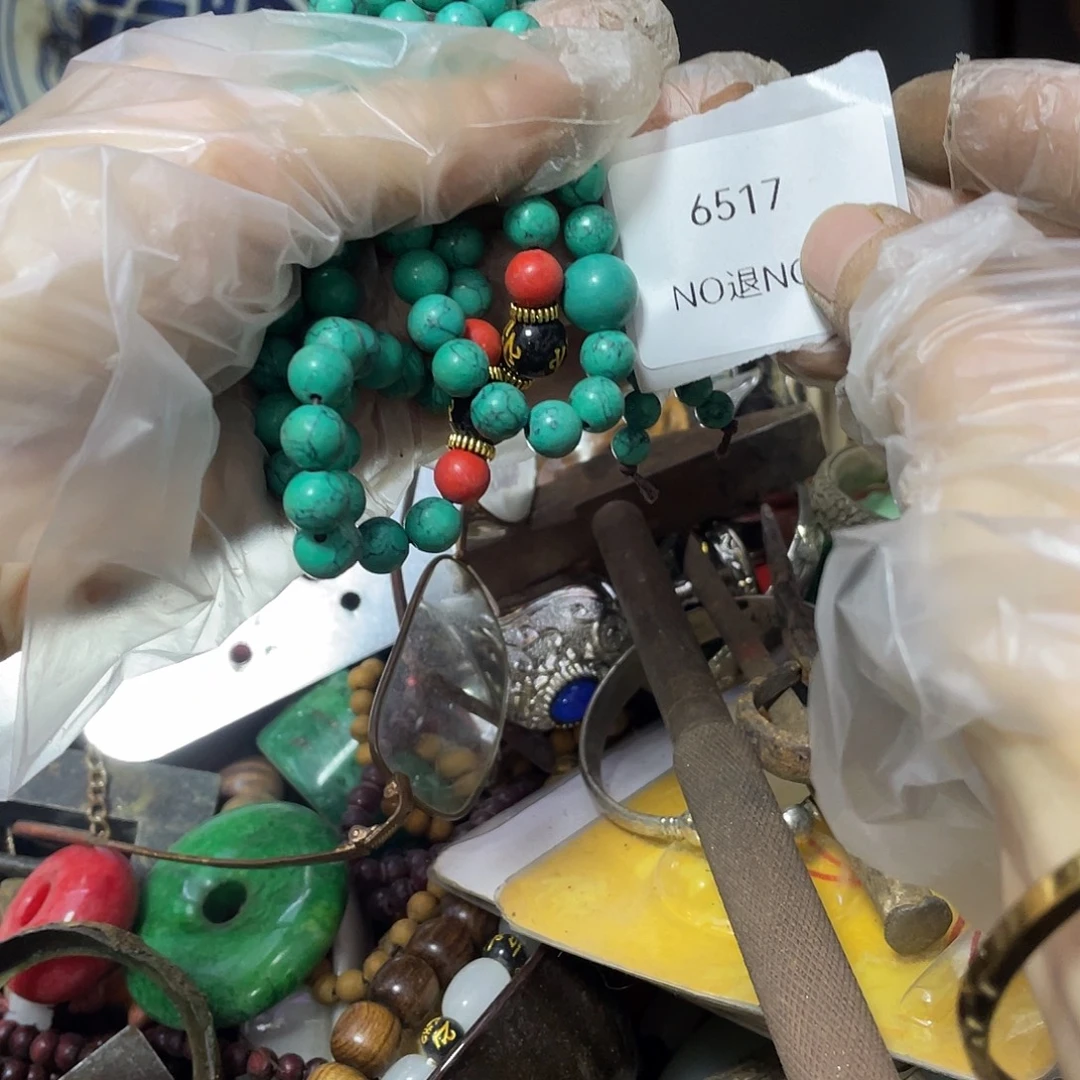 花***朵瓷片6517号工艺品