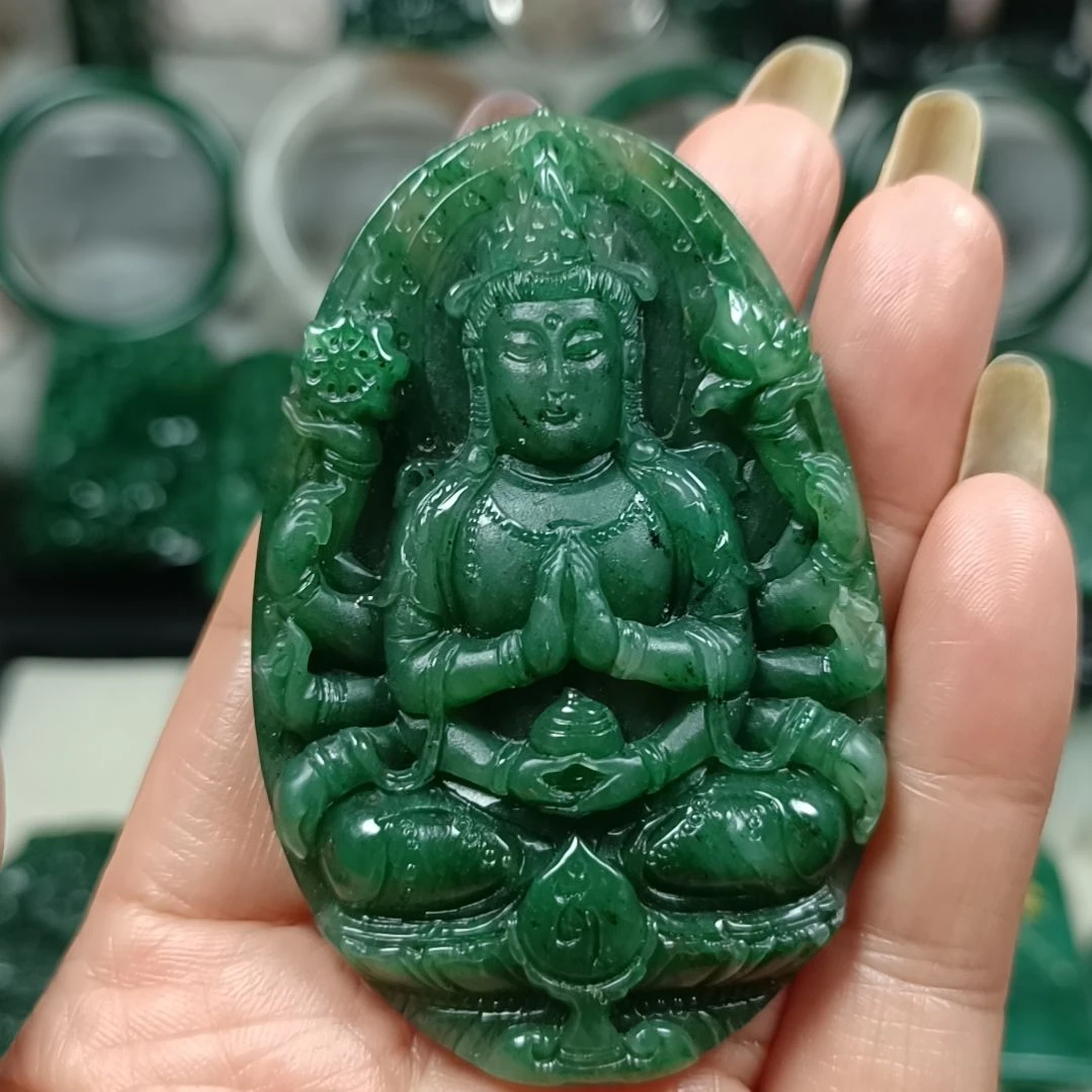 独山玉未镶嵌千手观音