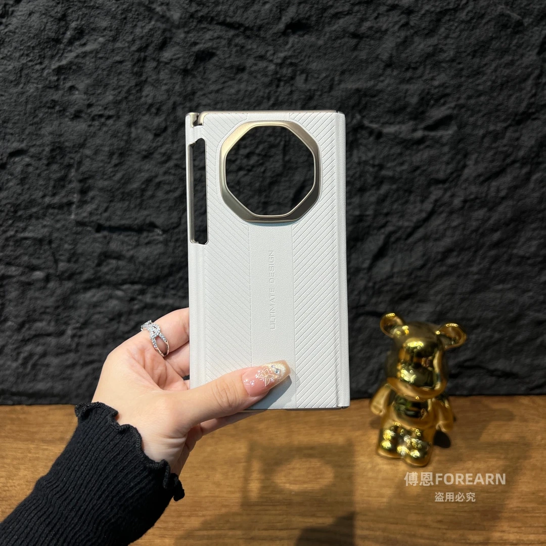 适用于华为matexts手机壳三折叠屏matext超薄xts双中轴后壳xt保护