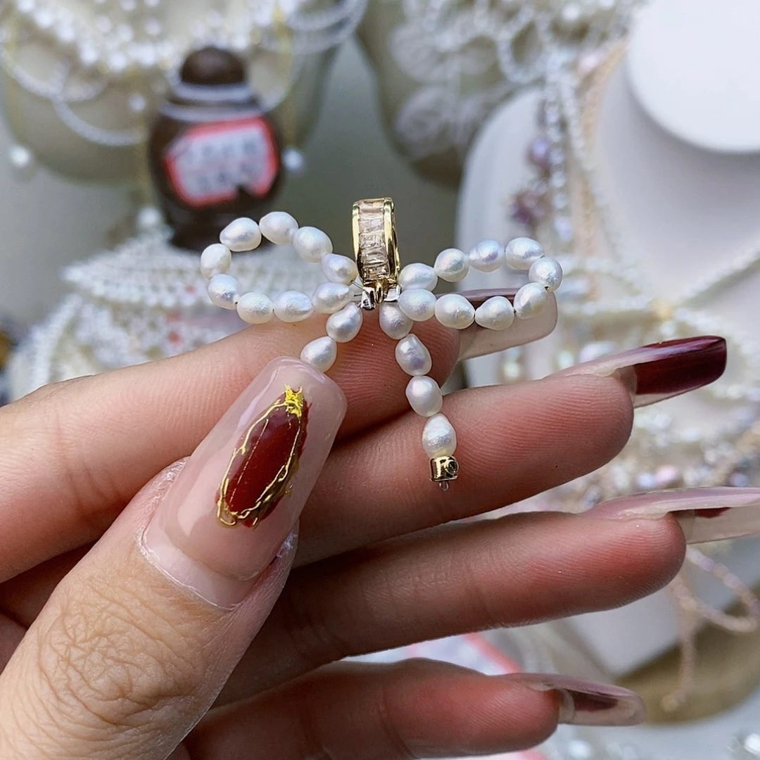 淡水珍珠颈饰银S925镶嵌