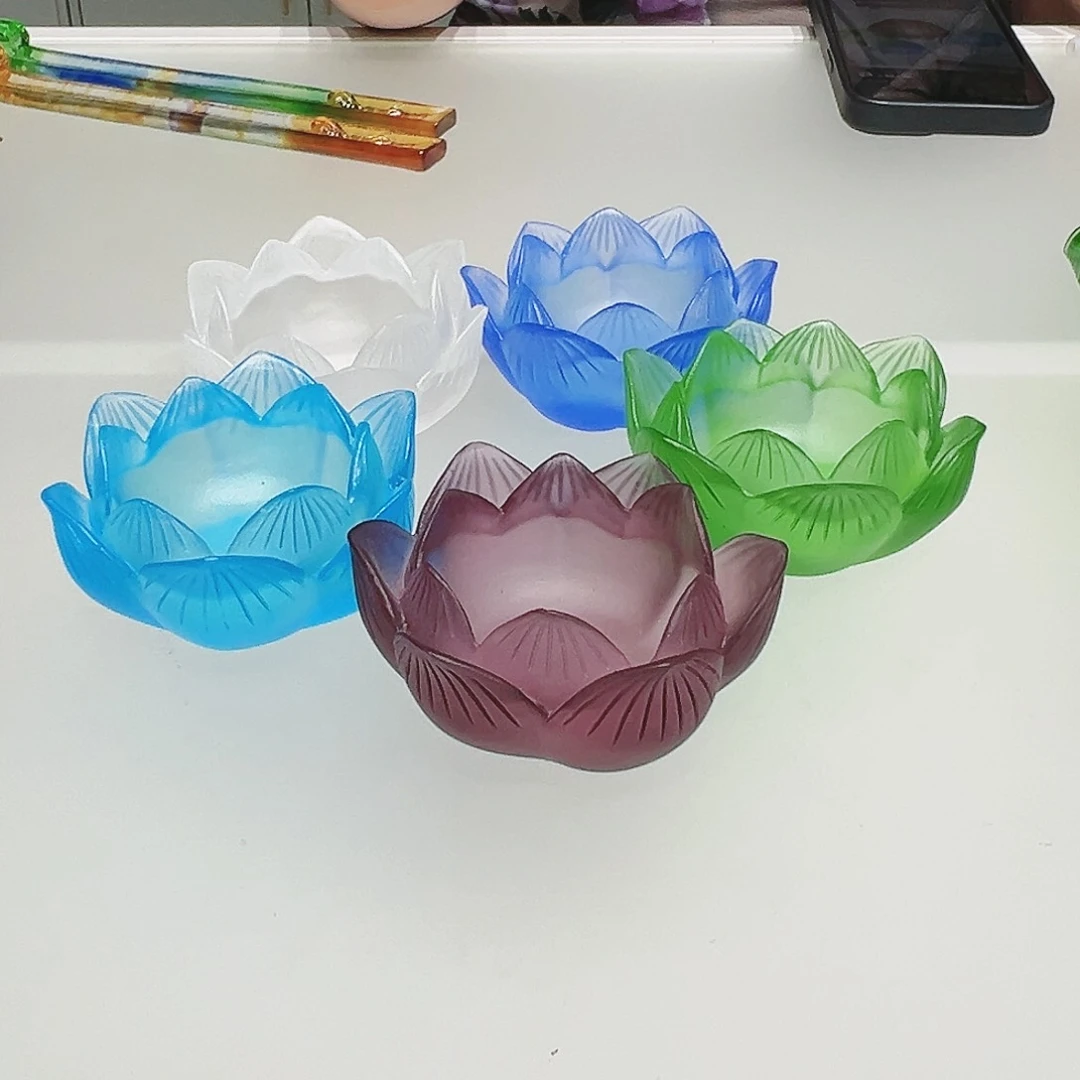 【闪购商品】手工艺品琉璃烛台五个