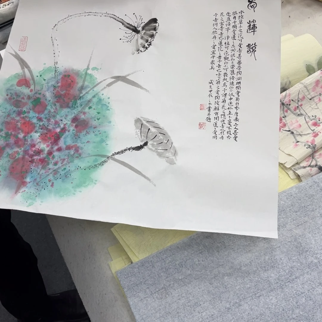 国画手绘画作品和绘画