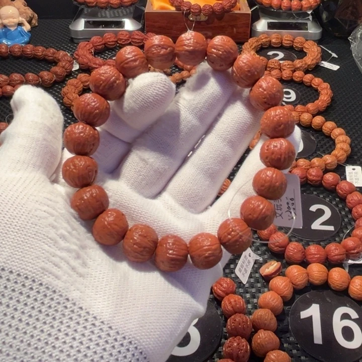 手串文玩核桃平*心核桃手串1.4尺寸全品
