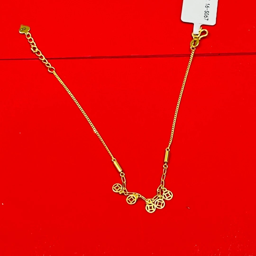 【小琪金选】足金999 5G钱币手链 2.16