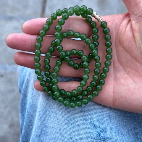 【闪购商品】和田玉（碧玉）未镶嵌项链