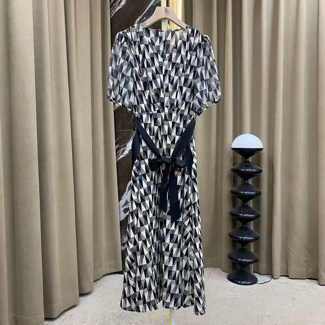 【HL86】新款时尚休闲减龄气质收腰连衣裙夏裙2127