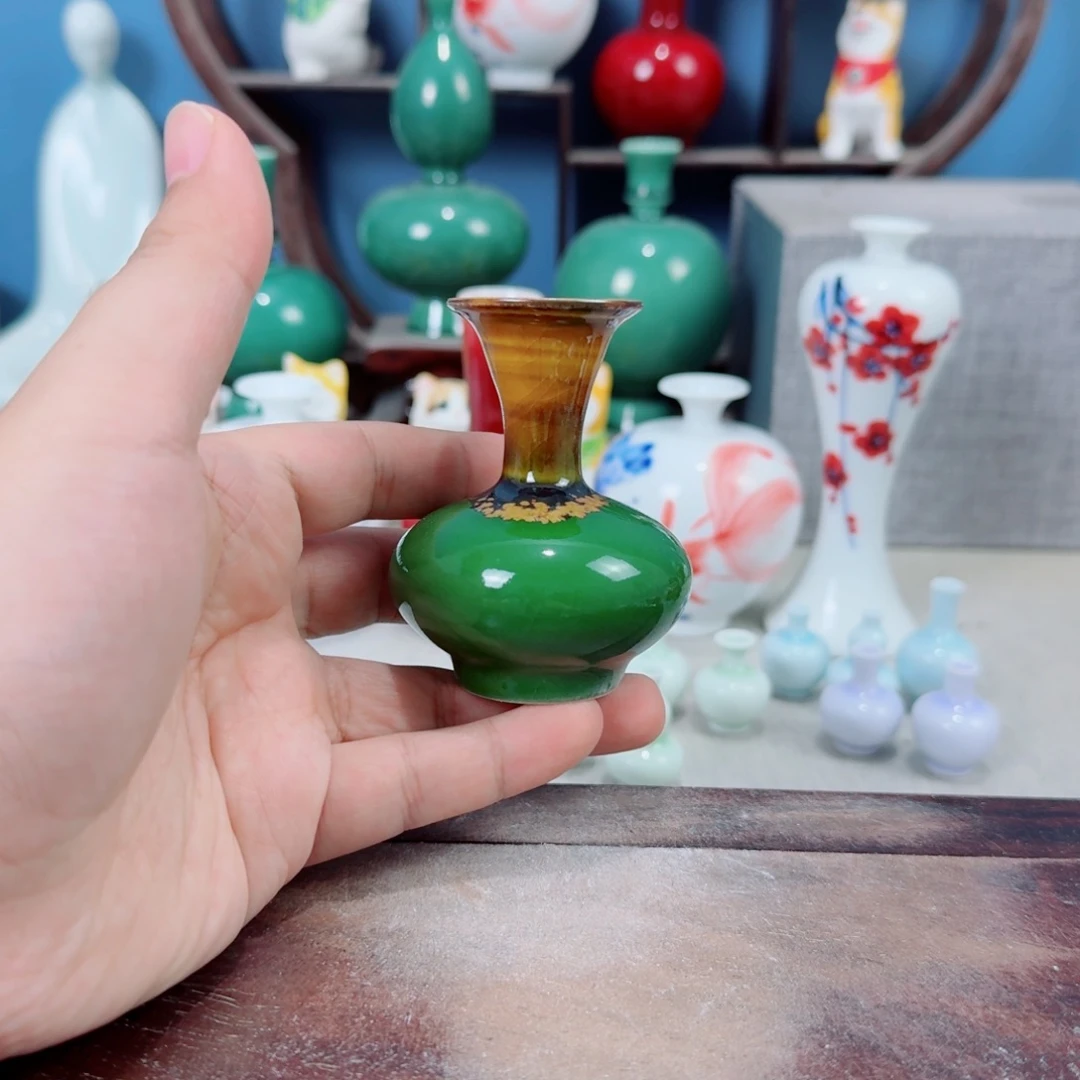 陶瓷手工小花器摆件