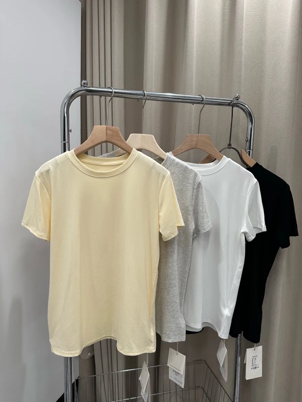2025春季新款耐磨T恤宽松短袖圆领显瘦夏季时尚夏季休闲t恤