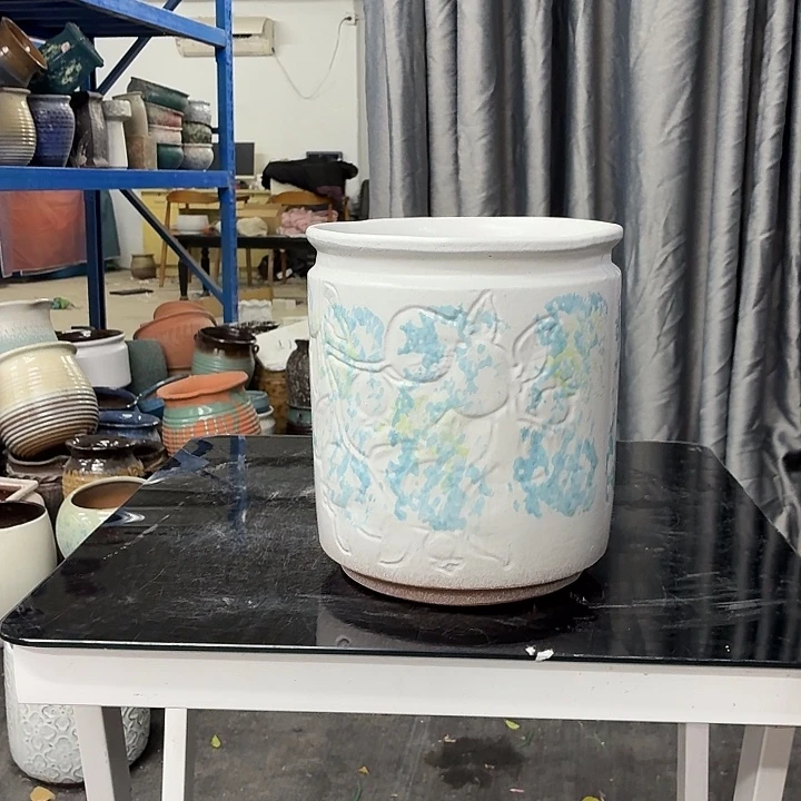 20×23 -粗陶花盆有孔-买买买