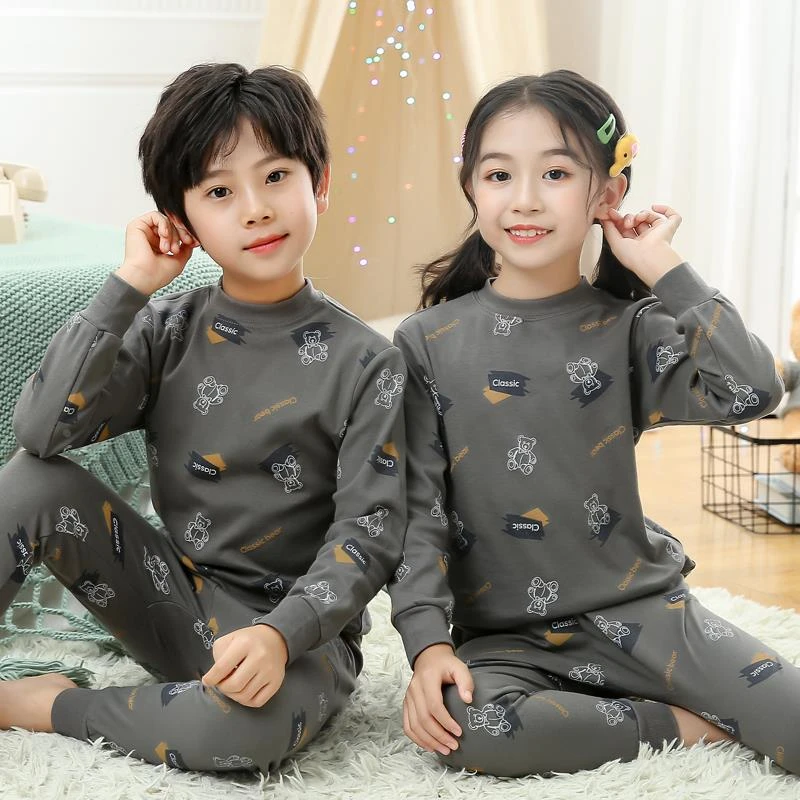 6-12岁男童秋裤儿童秋衣秋裤套装全棉男童保暖内衣纯棉中大童宝宝