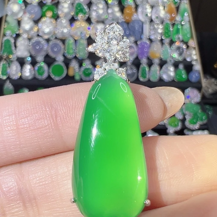 玛瑙/玉髓银S925镶嵌颈饰